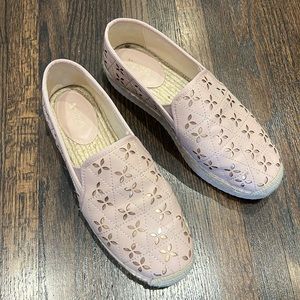 Michael, Michael Kors size 8, slip on Espadrille shoes, pale pink